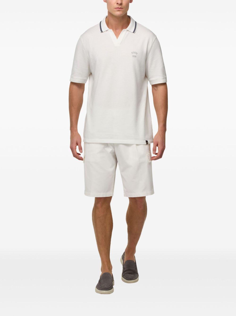 piqué-weave cotton polo shirt  Product Image