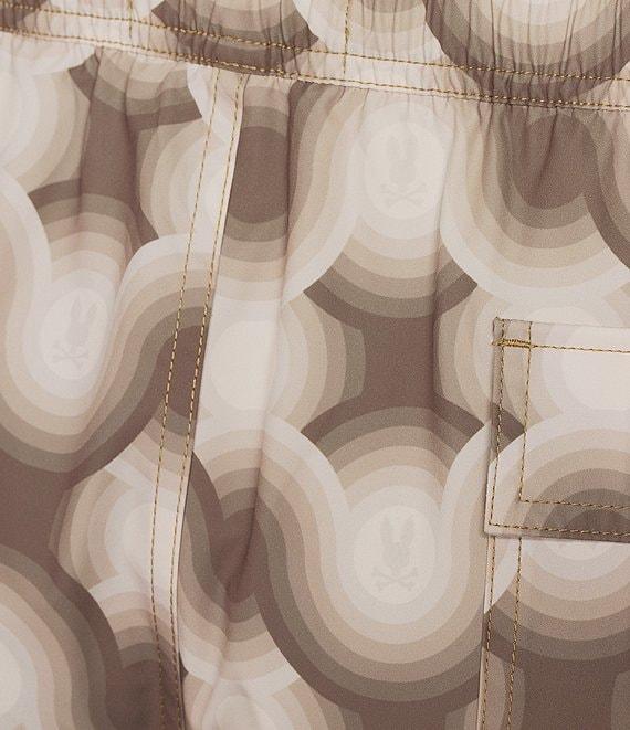 Psycho Bunny Paros 5 3/4#double; Inseam Printed Swim Trunks Product Image