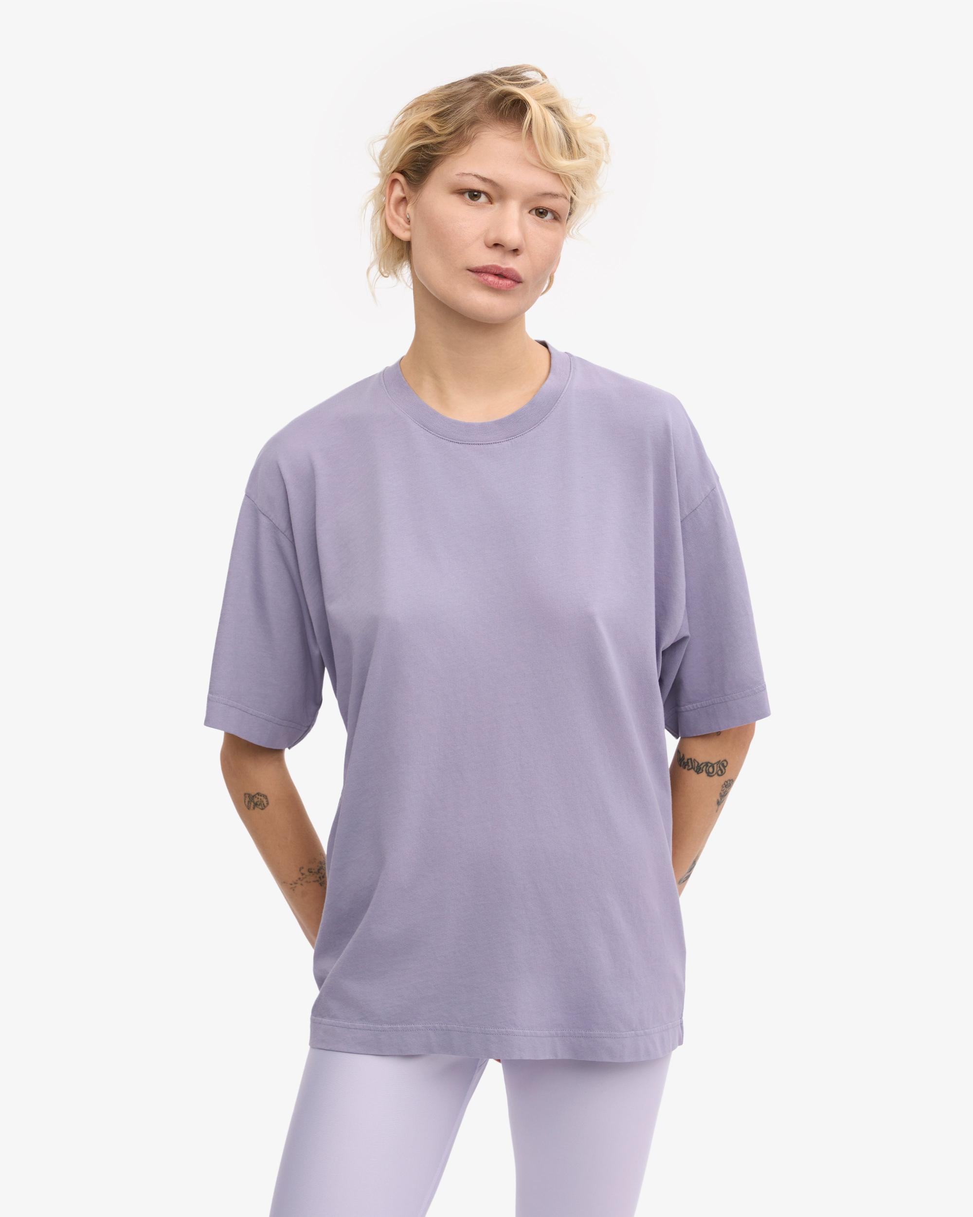 Oversized Organic T-Shirt - Purple Jade Product Image
