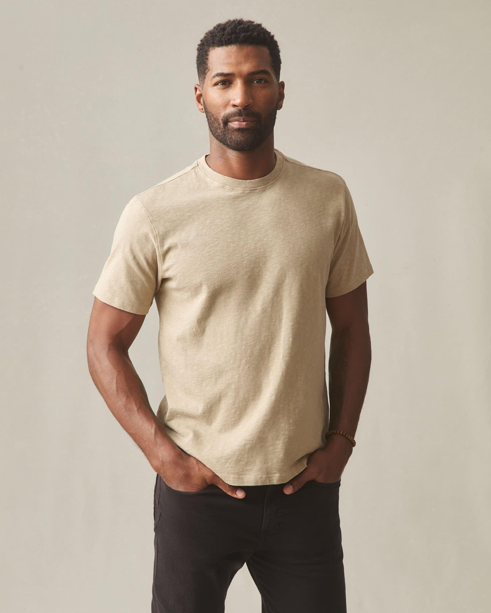 Men's Premium Slub Crew Tee - Lemon Pepper Product Image