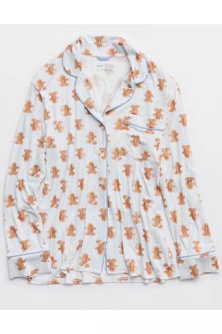 Aerie Real SoftÂ® Pajama Shirt Women's Product Image