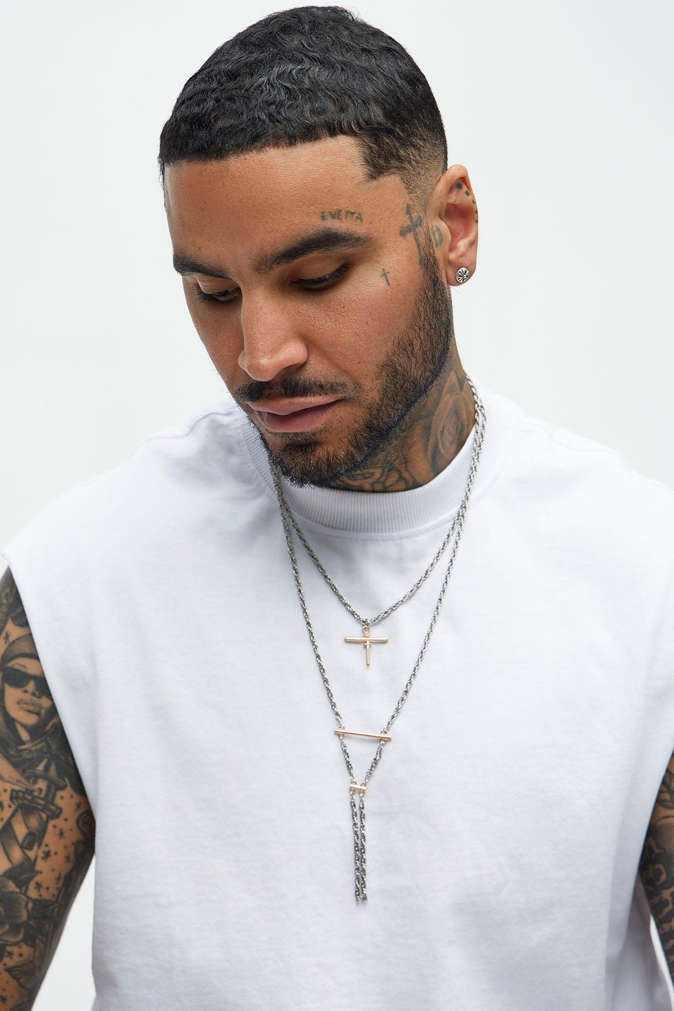 Strand Stacked Necklace - Silver Product Image