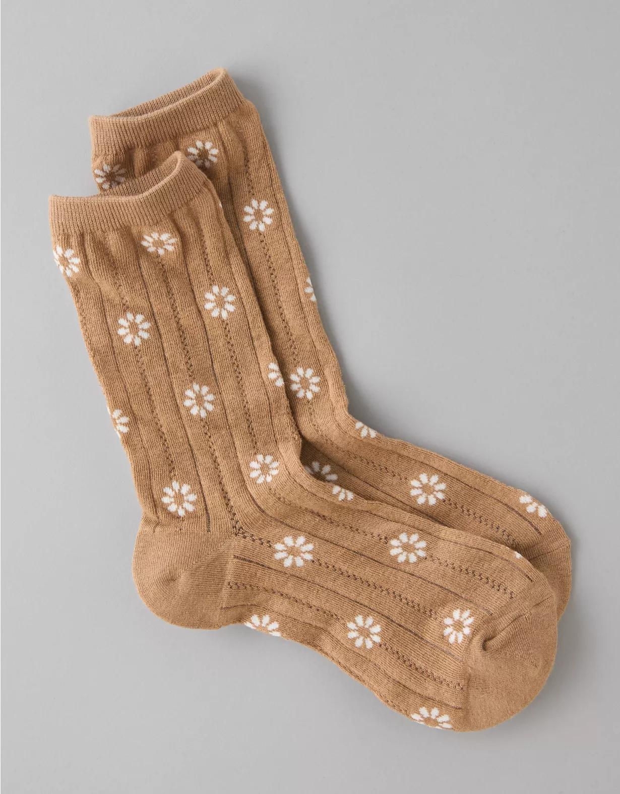 AE Pointelle Crew Socks Product Image