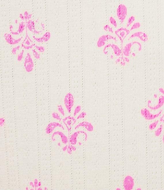 Free People Fresh In Love Ditsy Floral Pointelle Knit Coordinating Lounge Set Product Image