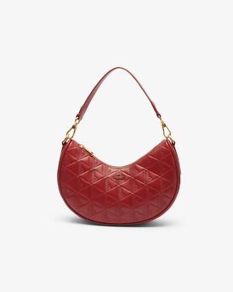 Maheki Embossed Leather Half Moon Purse Product Image
