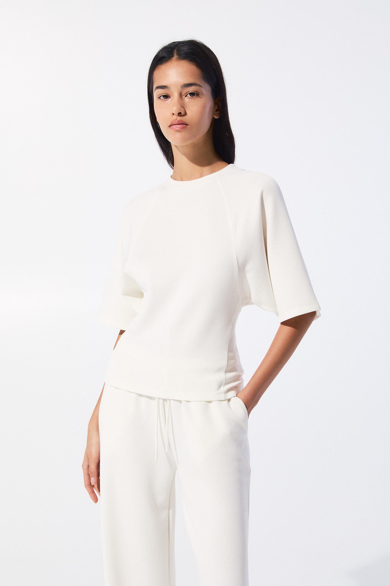 Soft touch short sleeve sweatshirt Product Image