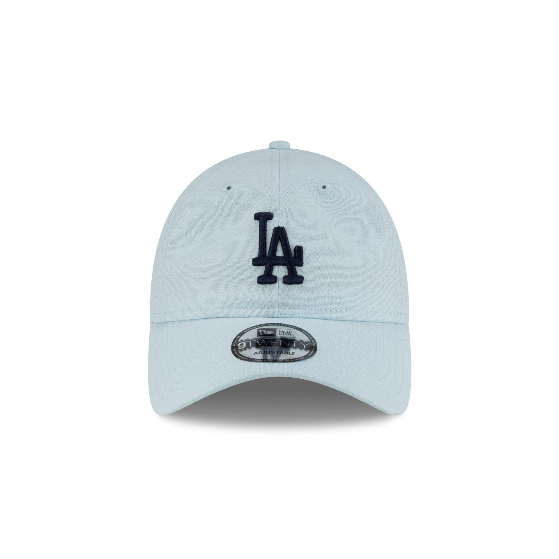 Los Angeles Dodgers Linen Pastel Blue 9TWENTY Adjustable Hat Male Product Image