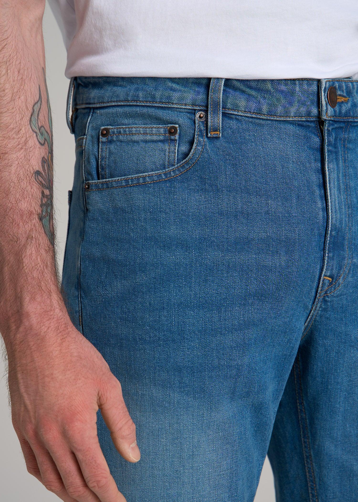 Americana Collection J1 Straight Fit Jeans For Tall Men in Sail Blue Male Product Image