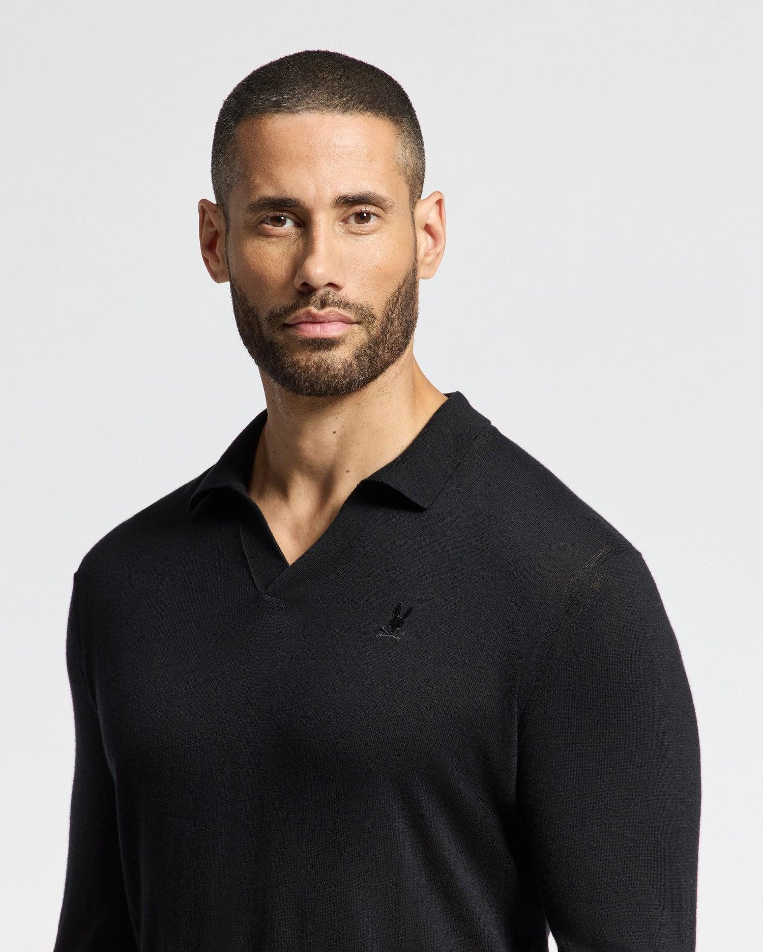 MENS JOHNNY COLLAR SWEATER - B6E258E200 Male Product Image