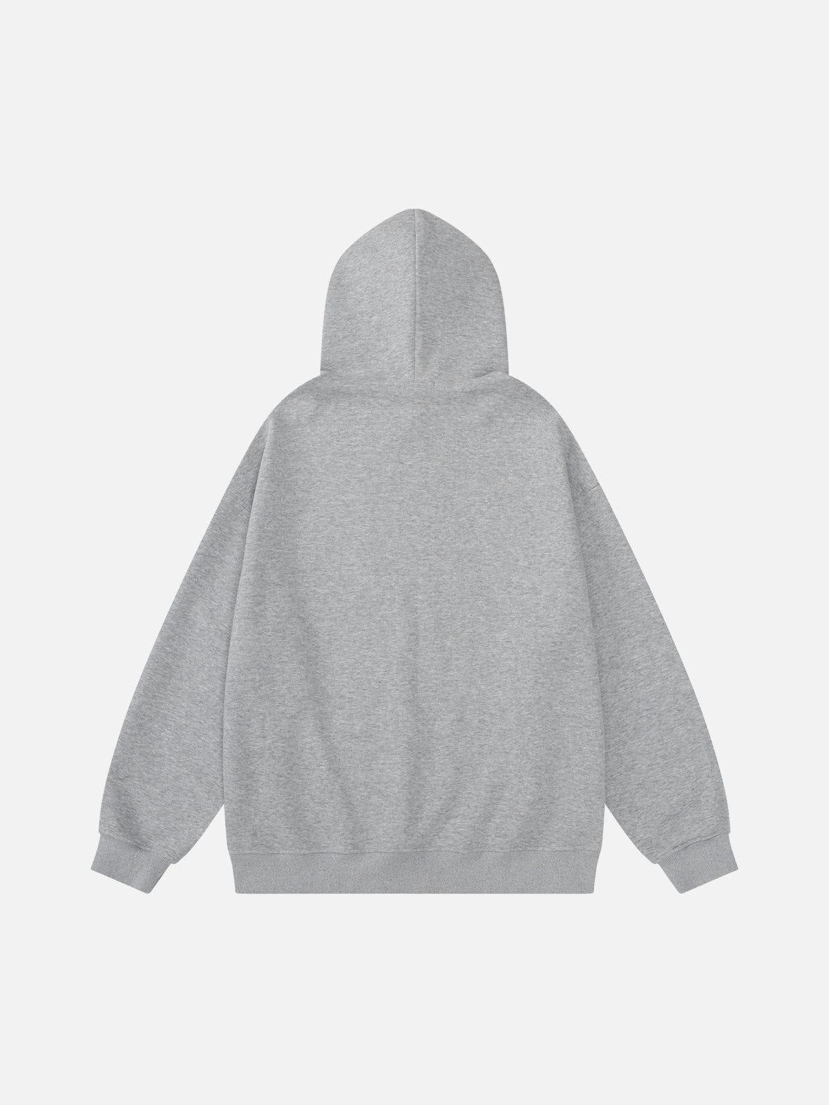 Aelfric Eden Oversized Graffiti Dog Graphic Hoodie Product Image