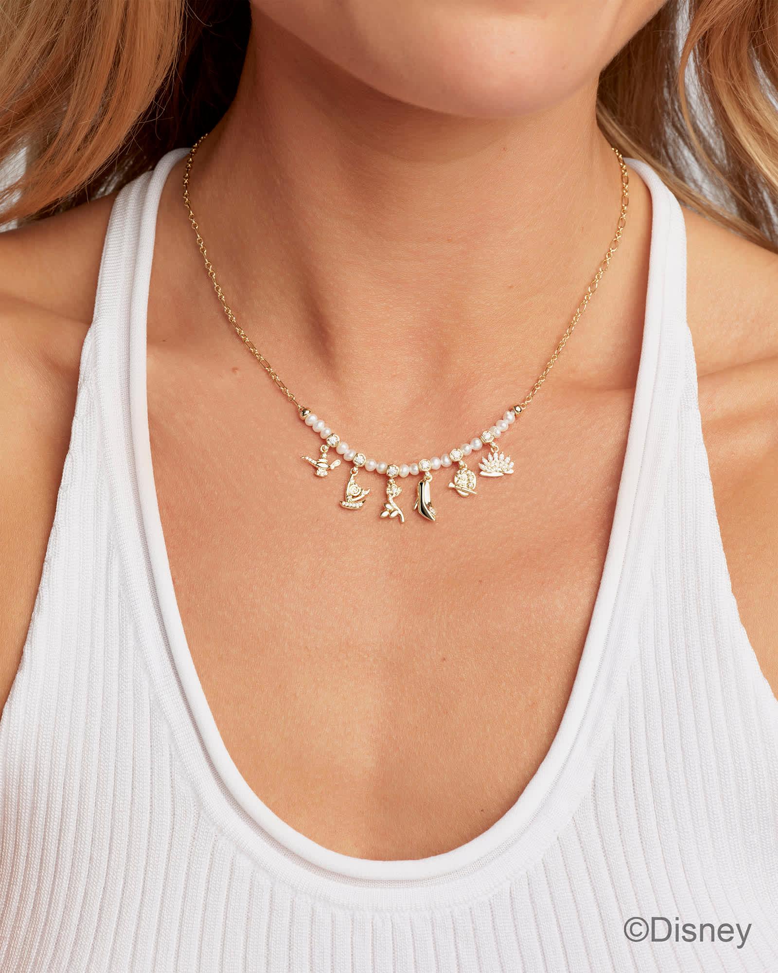 Disney | Kendra Scott Princess Gold Charm Strand Necklace Product Image