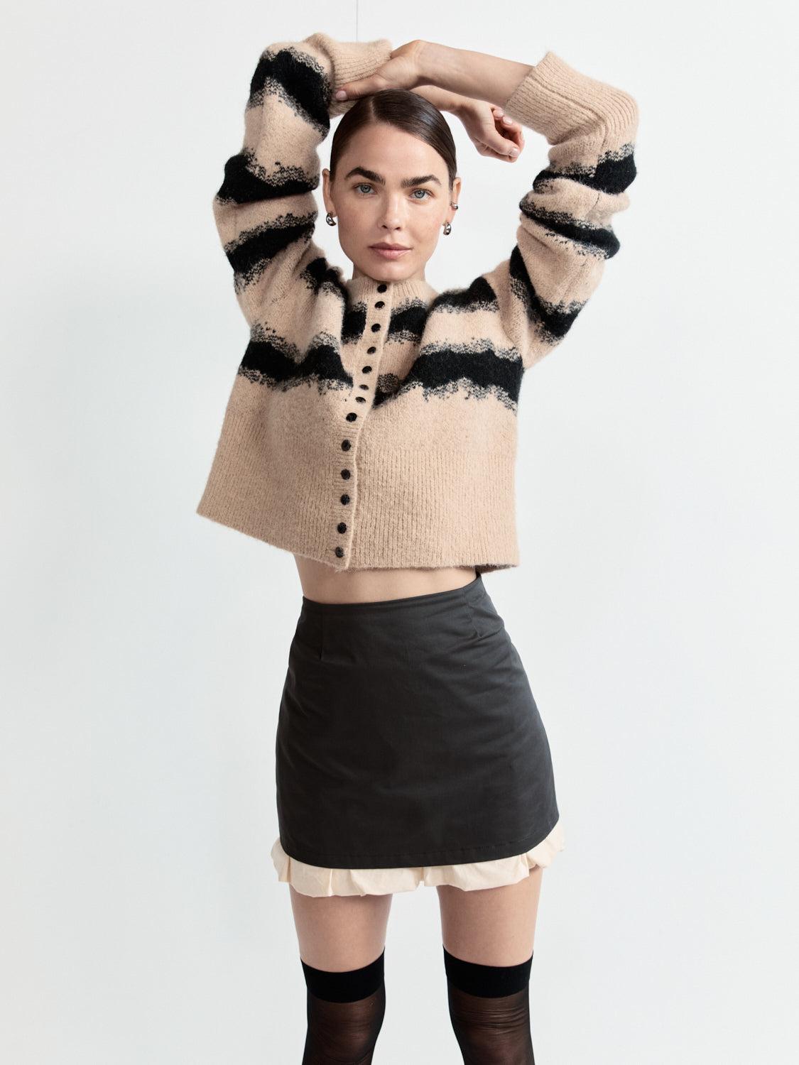 Lera Mini Skirt Charcoal Product Image