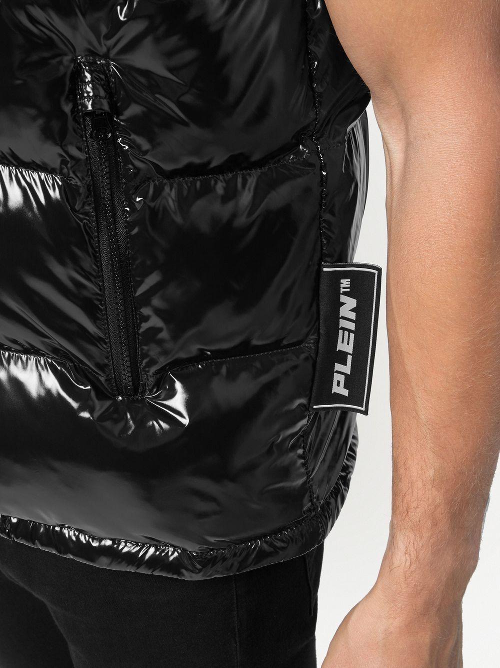 logo-patch padded gilet  Product Image