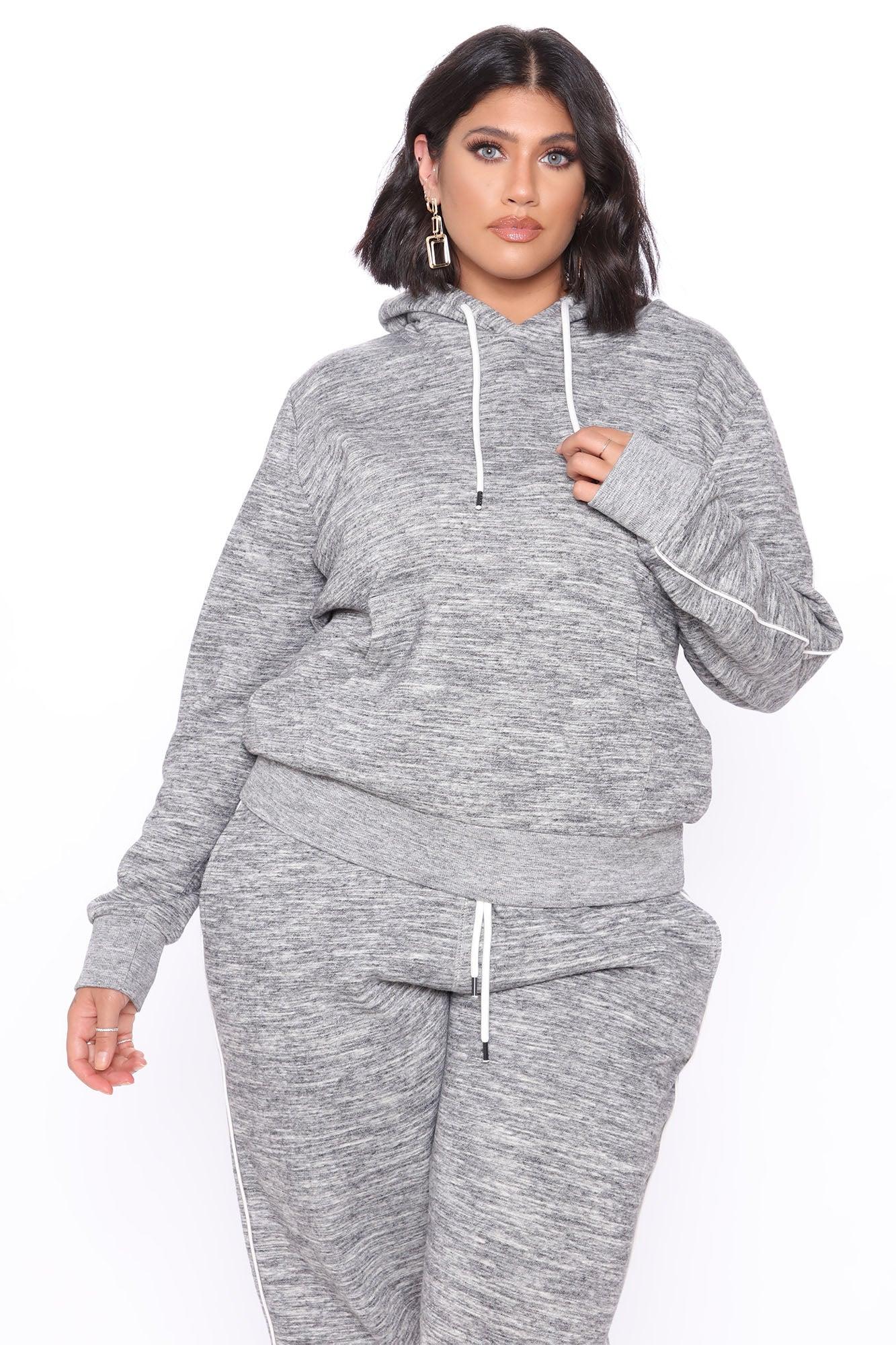 Tennis And Chill Fleece Pullover Hoodie - Heather Grey Product Image