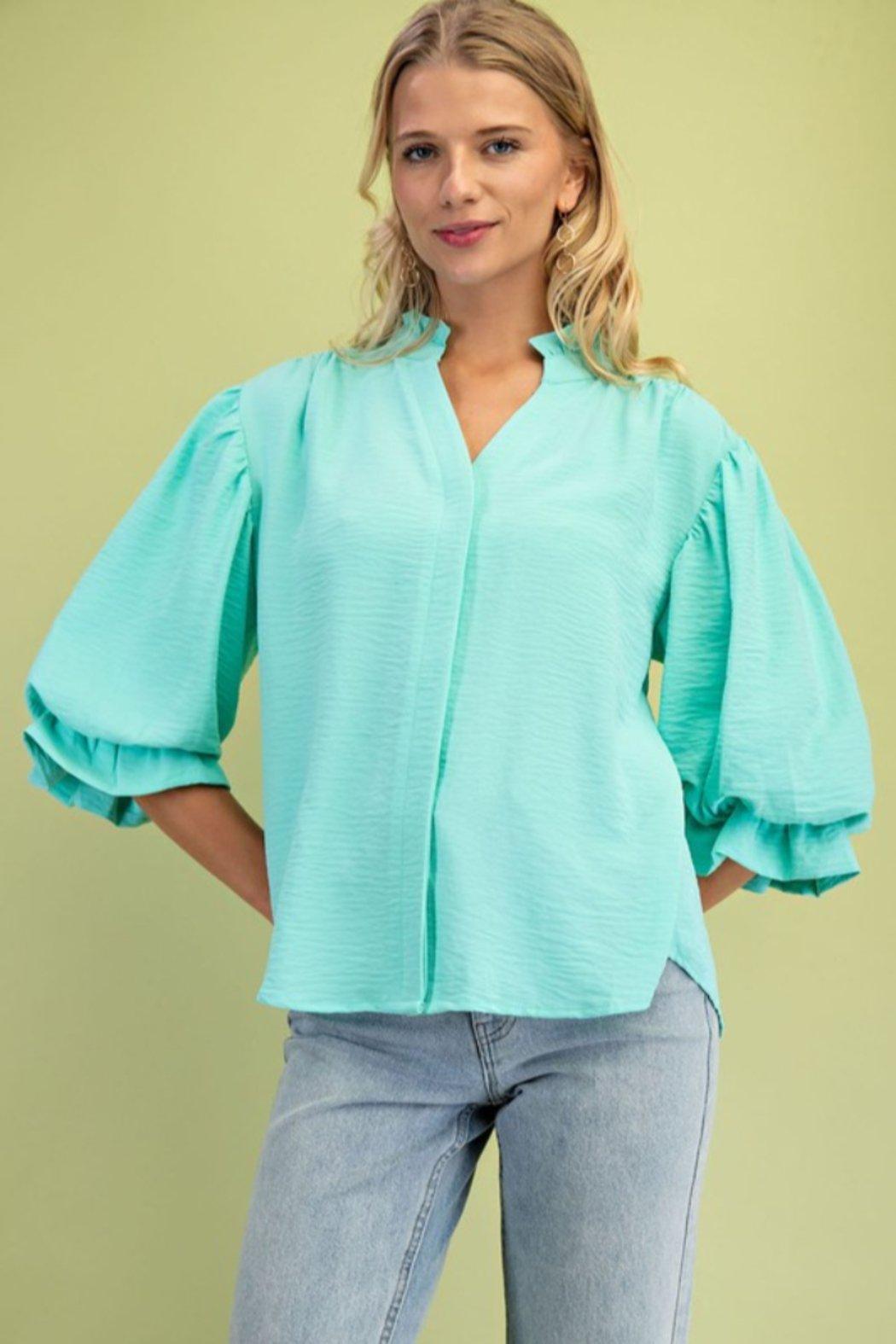 Balloon Sleeve Blouse Product Image