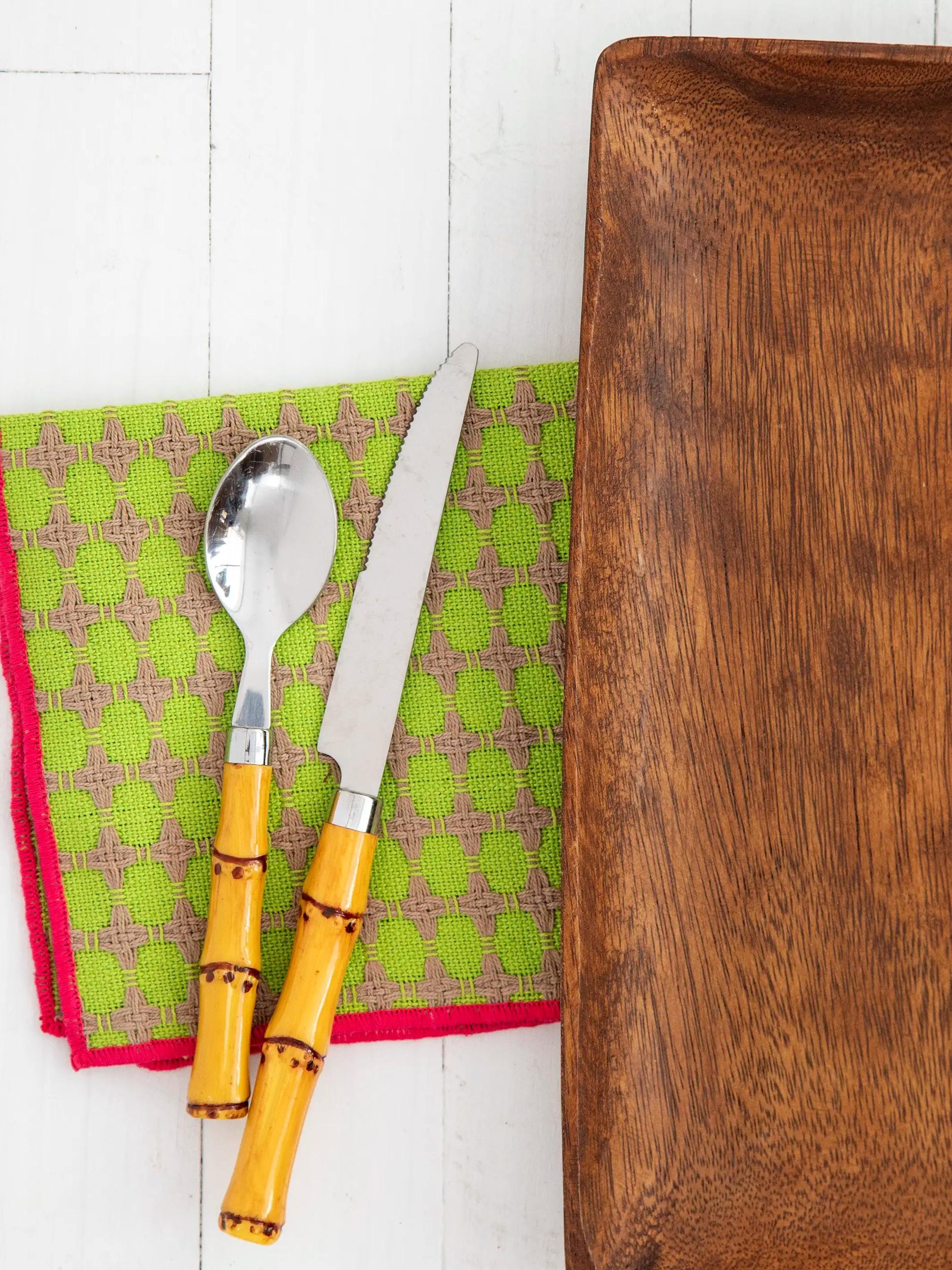 Woven Dish Cloth Napkins, Set of 6 - Multi Product Image