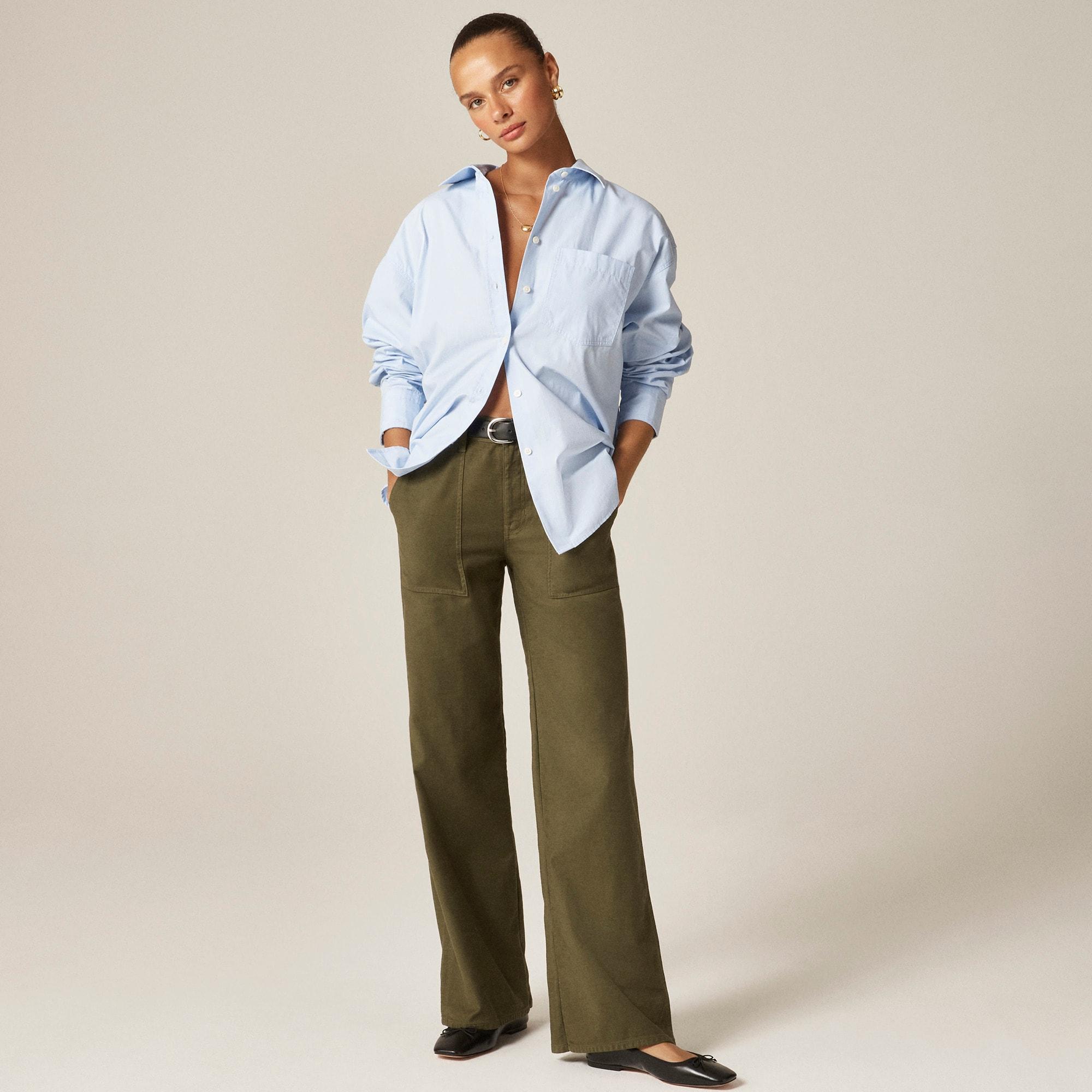 Camp-pocket wide-leg pant Product Image