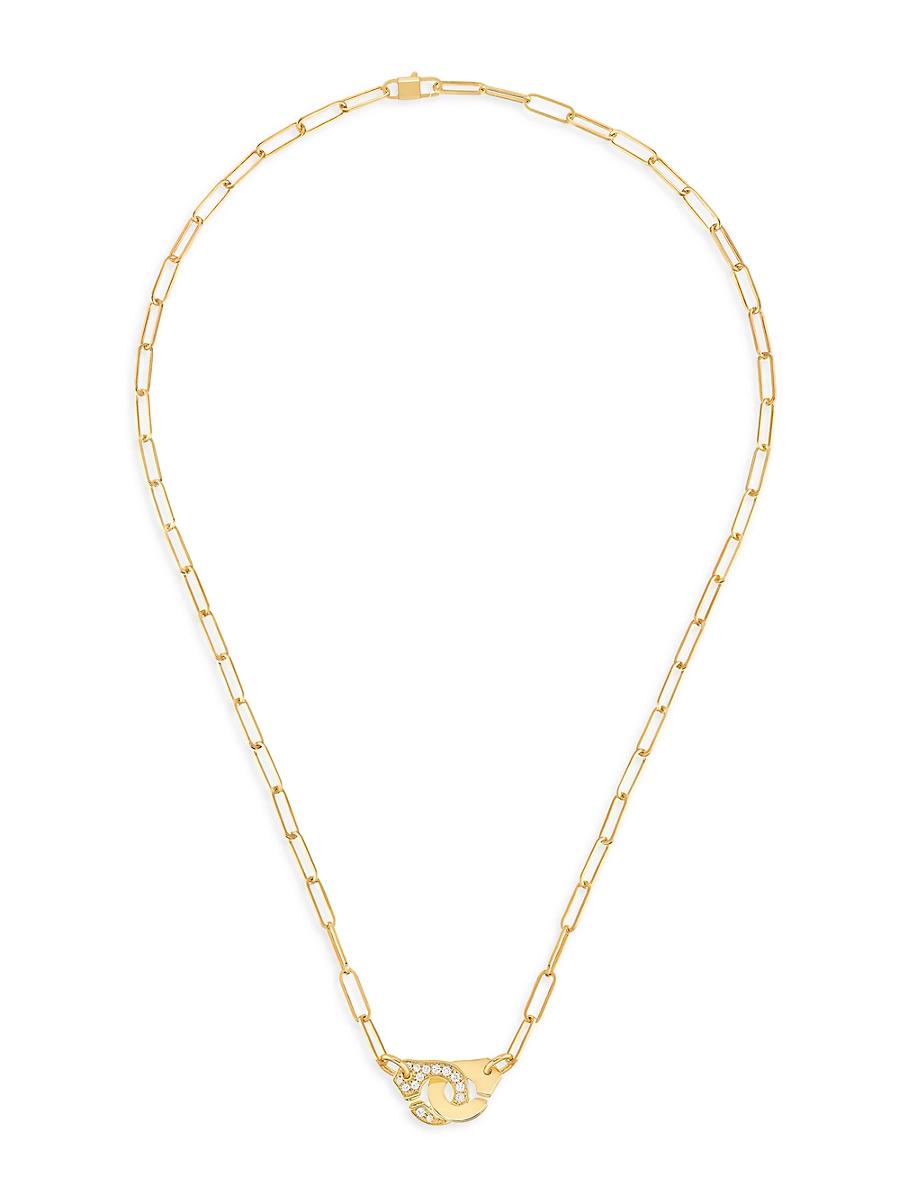 Womens Menottes Dinh Van R10 18K Yellow Gold Pendant Necklace Product Image