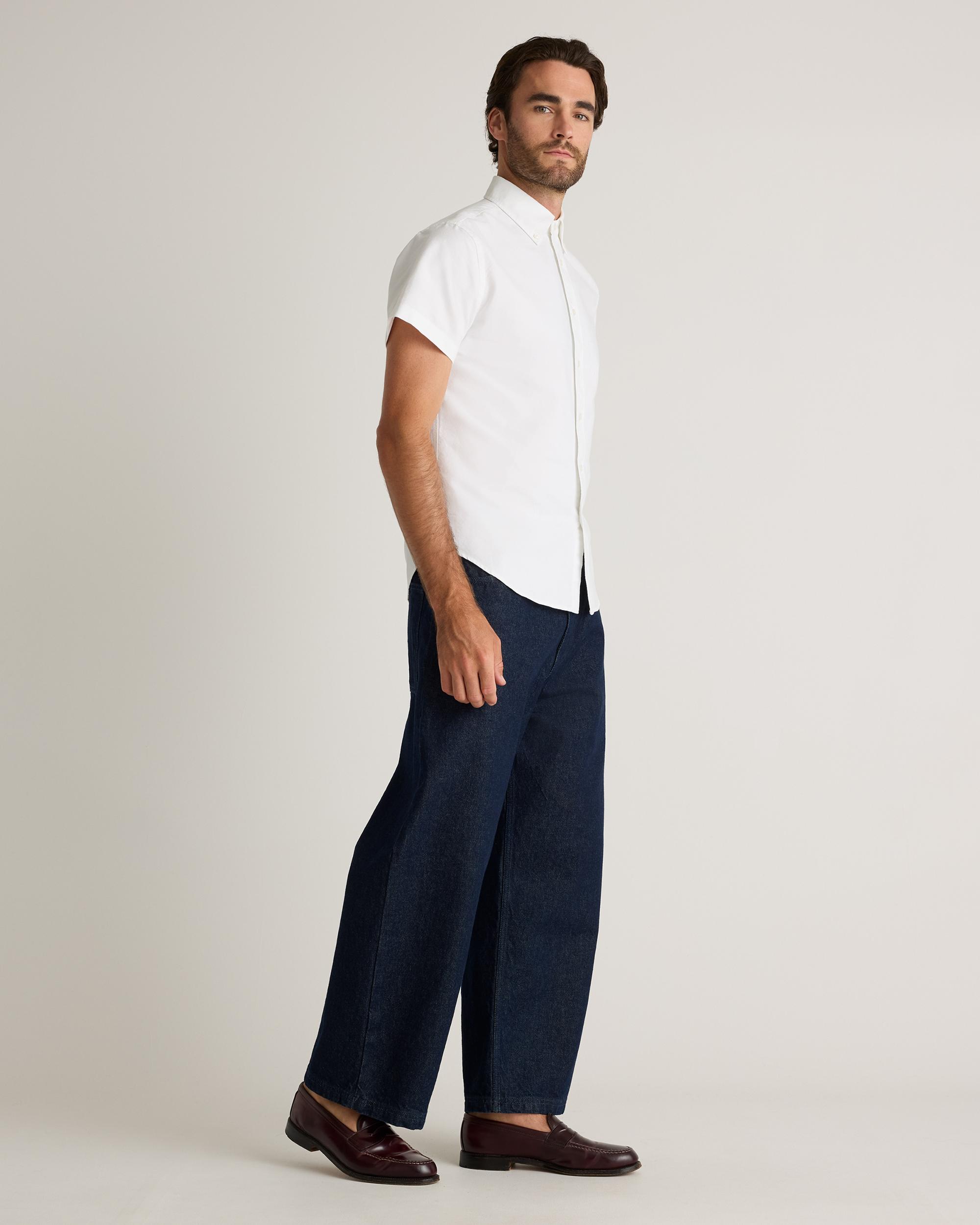 Quince | Men's Short Sleeve Oxford Shirt Organic Cotton Product Image