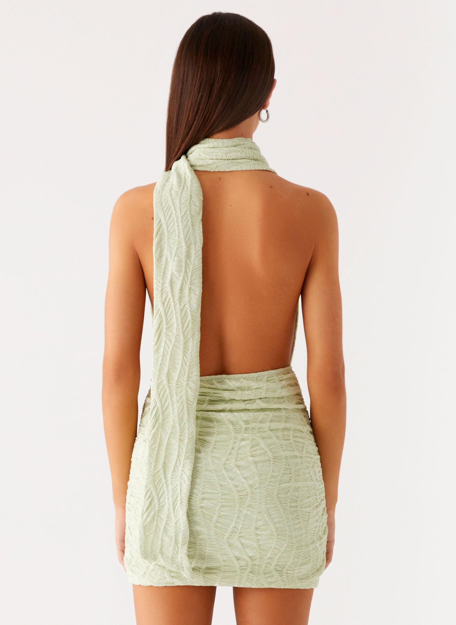 Crimson Mini Dress - Forest Sage Product Image