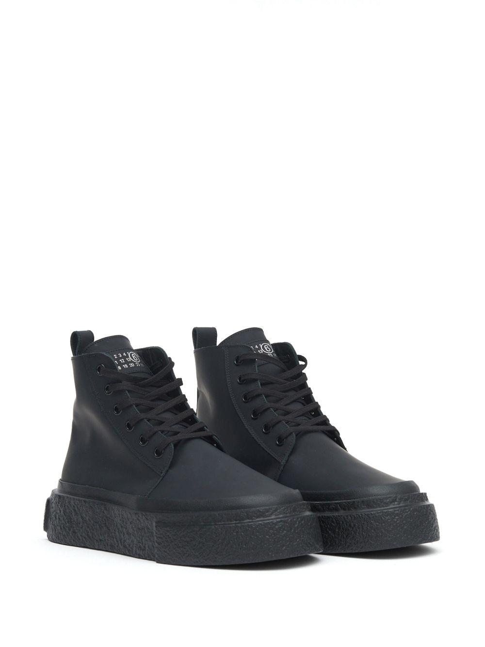 high-top leather sneakers Product Image