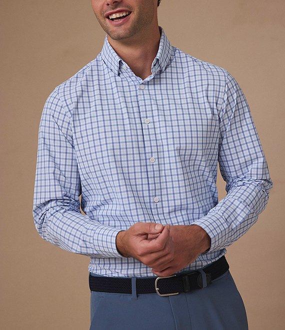 Mizzen+Main Performance Stretch Leeward Miles Plaid Long Sleeve Woven Shirt Product Image