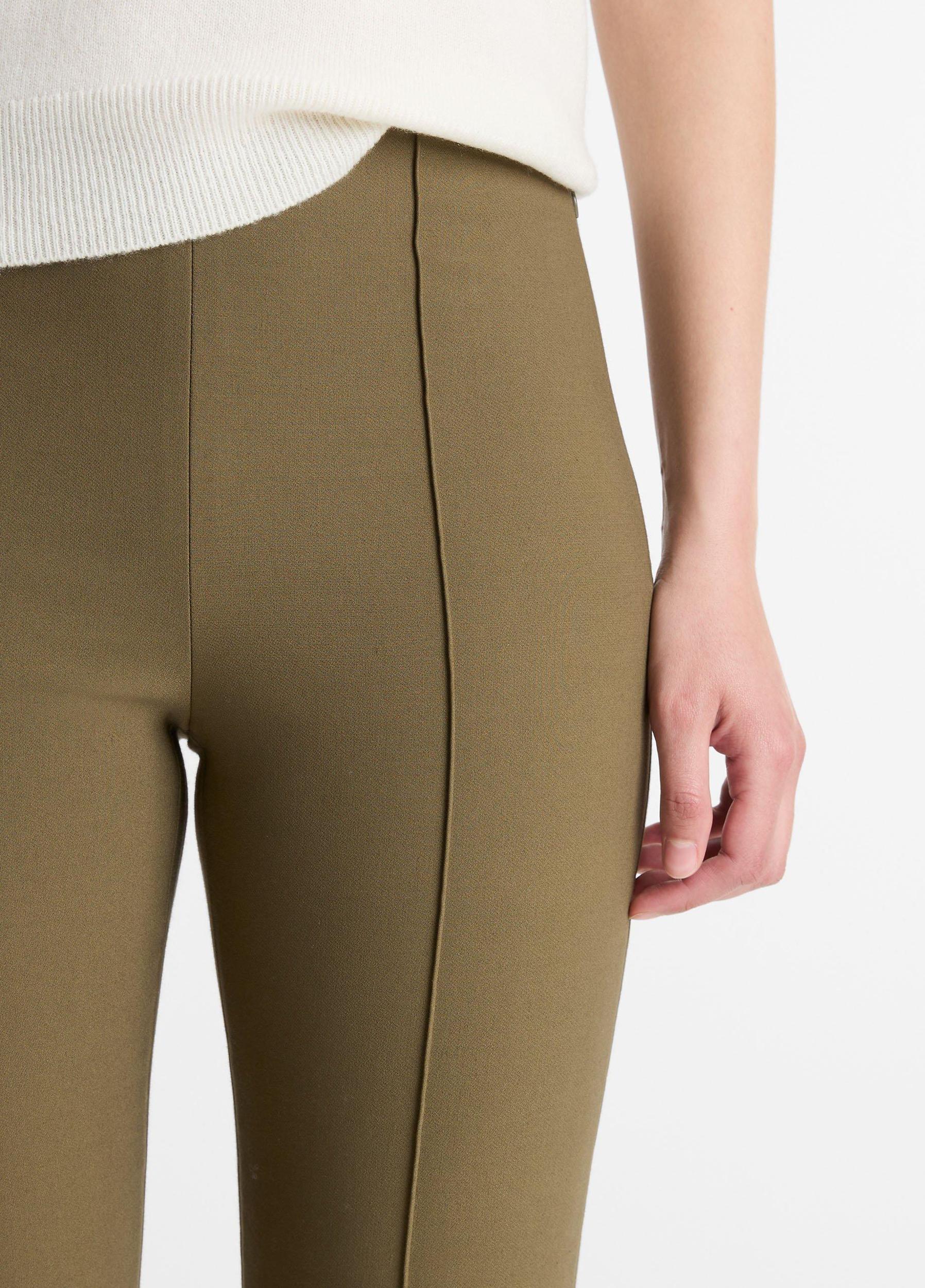 Mid-Rise Pintuck Crop Flare Pant Product Image