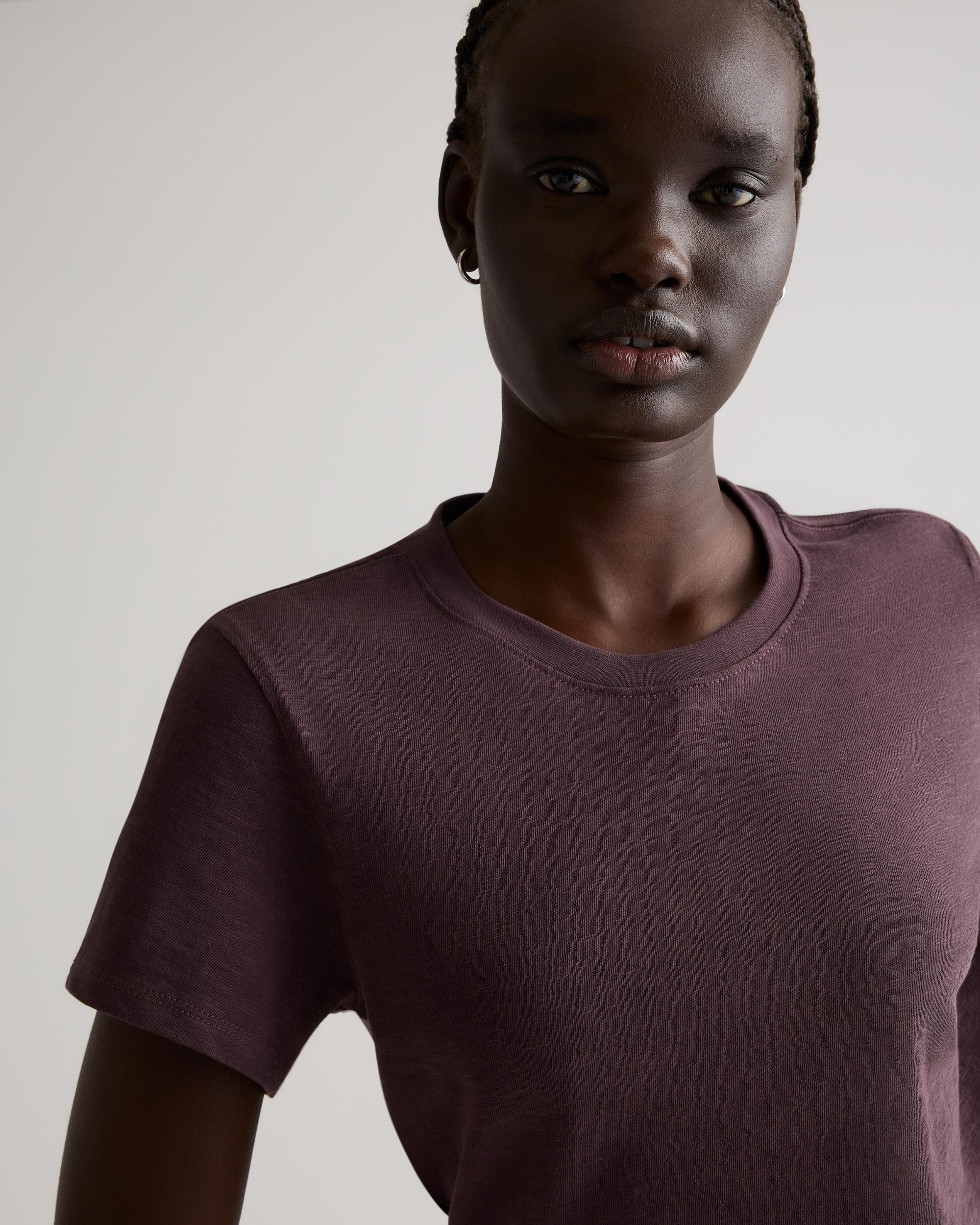 Quince | Women's Slub Crewneck T-Shirt Size XL, Organic Cotton Product Image