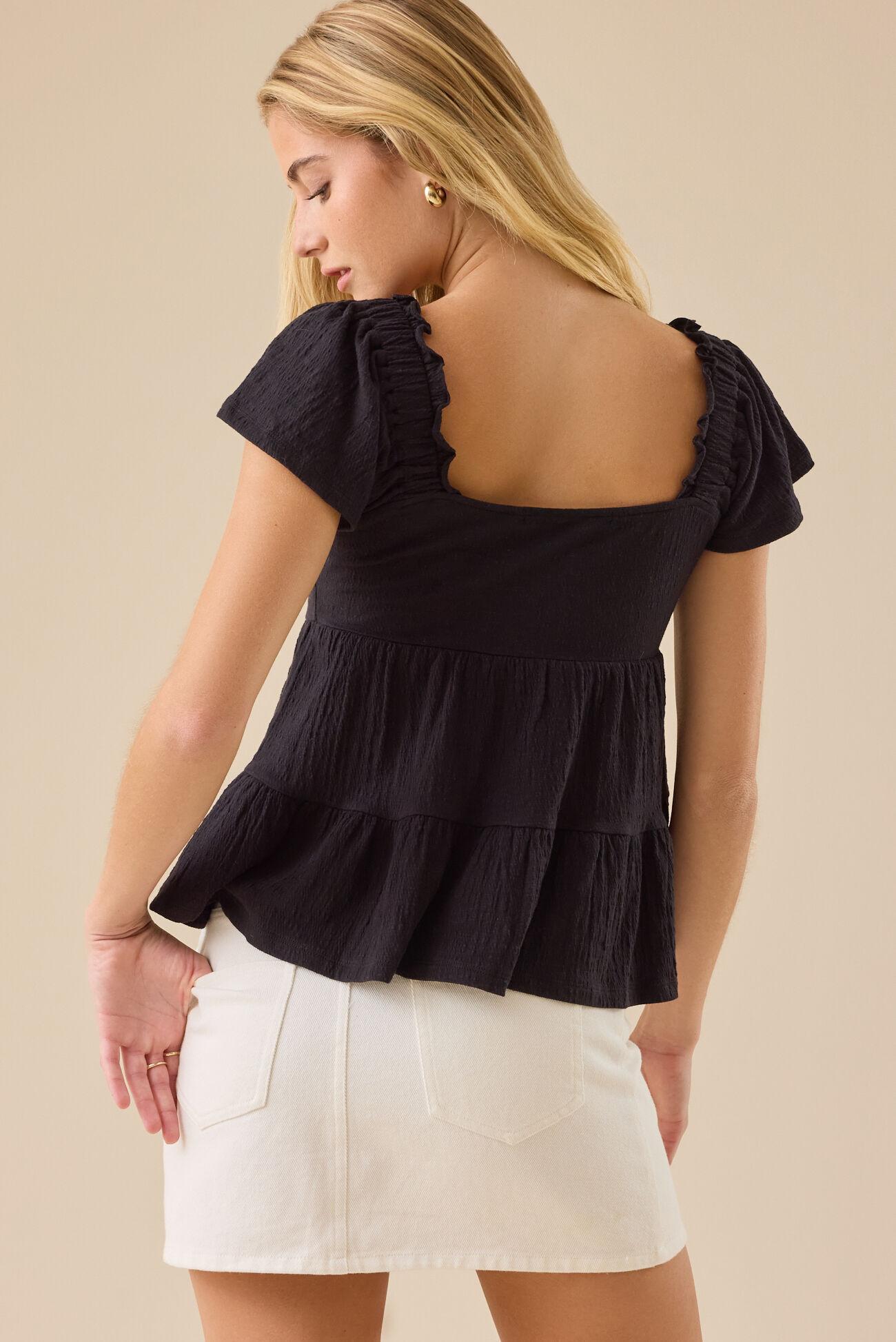 Lindsay Tiered Babydoll Top Product Image