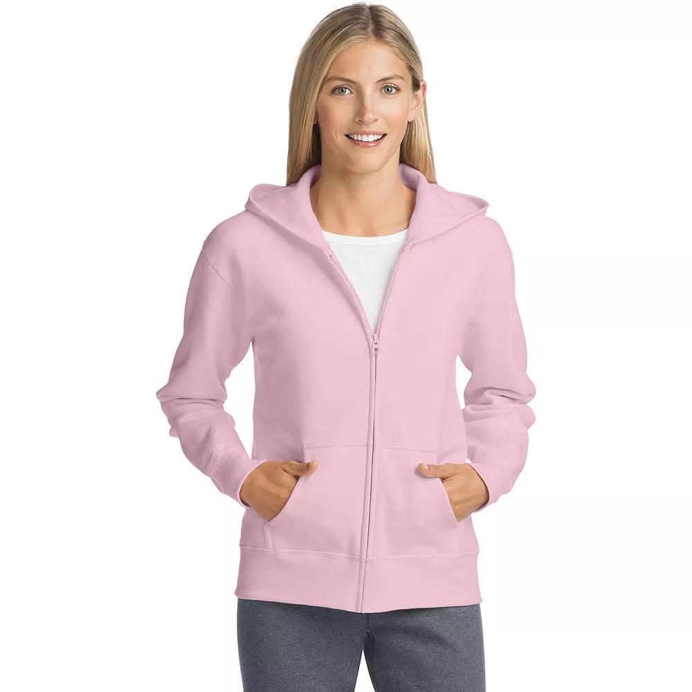 Women's Hanes® EcoSmart Full-Zip Hoodie Sweatshirt,  Product Image