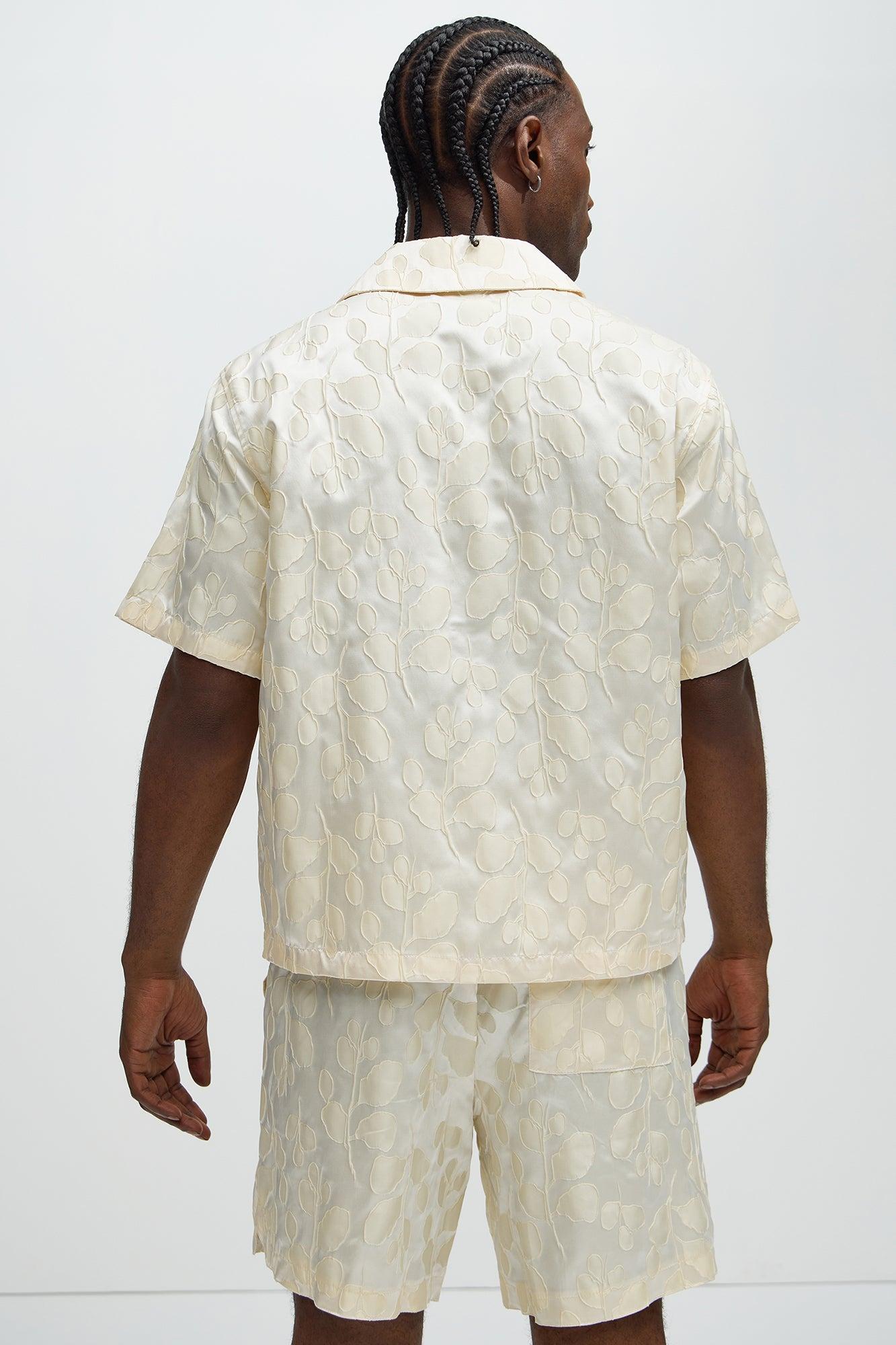 Fenno Jacquard Shirt - Off White Product Image