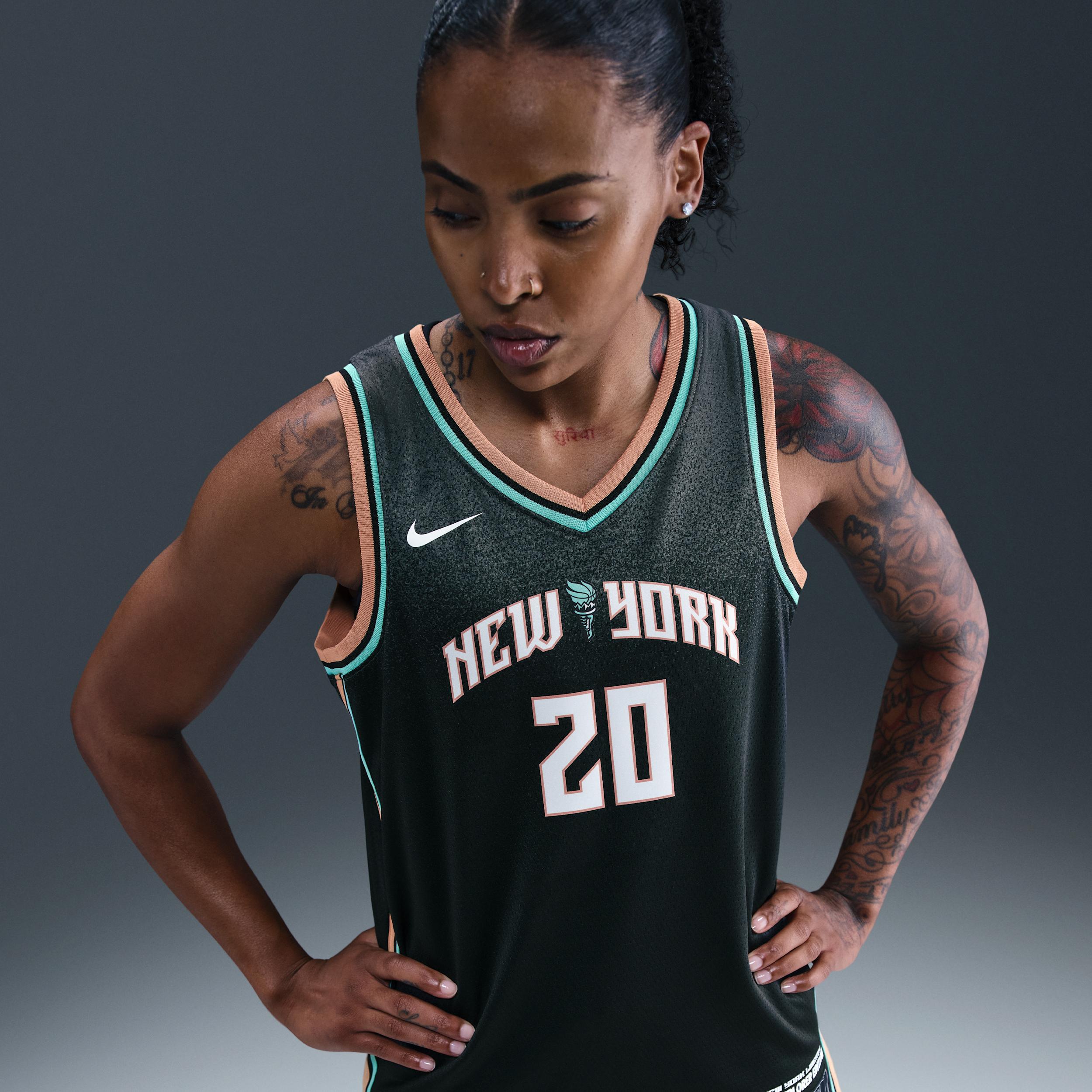 Sabrina Ionescu Liberty Explorer Edition Nike Womens Dri-FIT WNBA Victory Jersey | DJ4573-010 Product Image