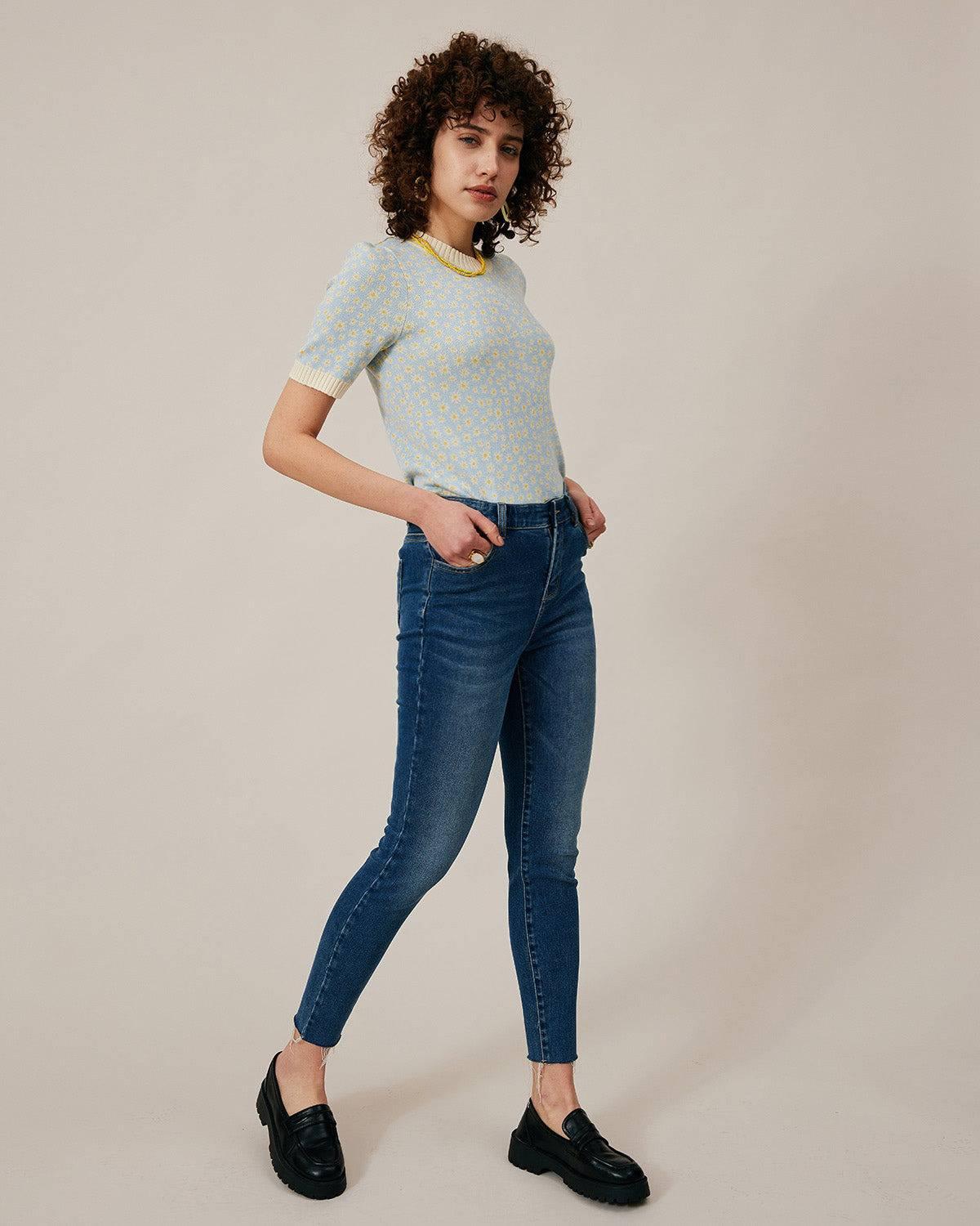 The Premium-fabric High-rise Skinny Jeans Product Image