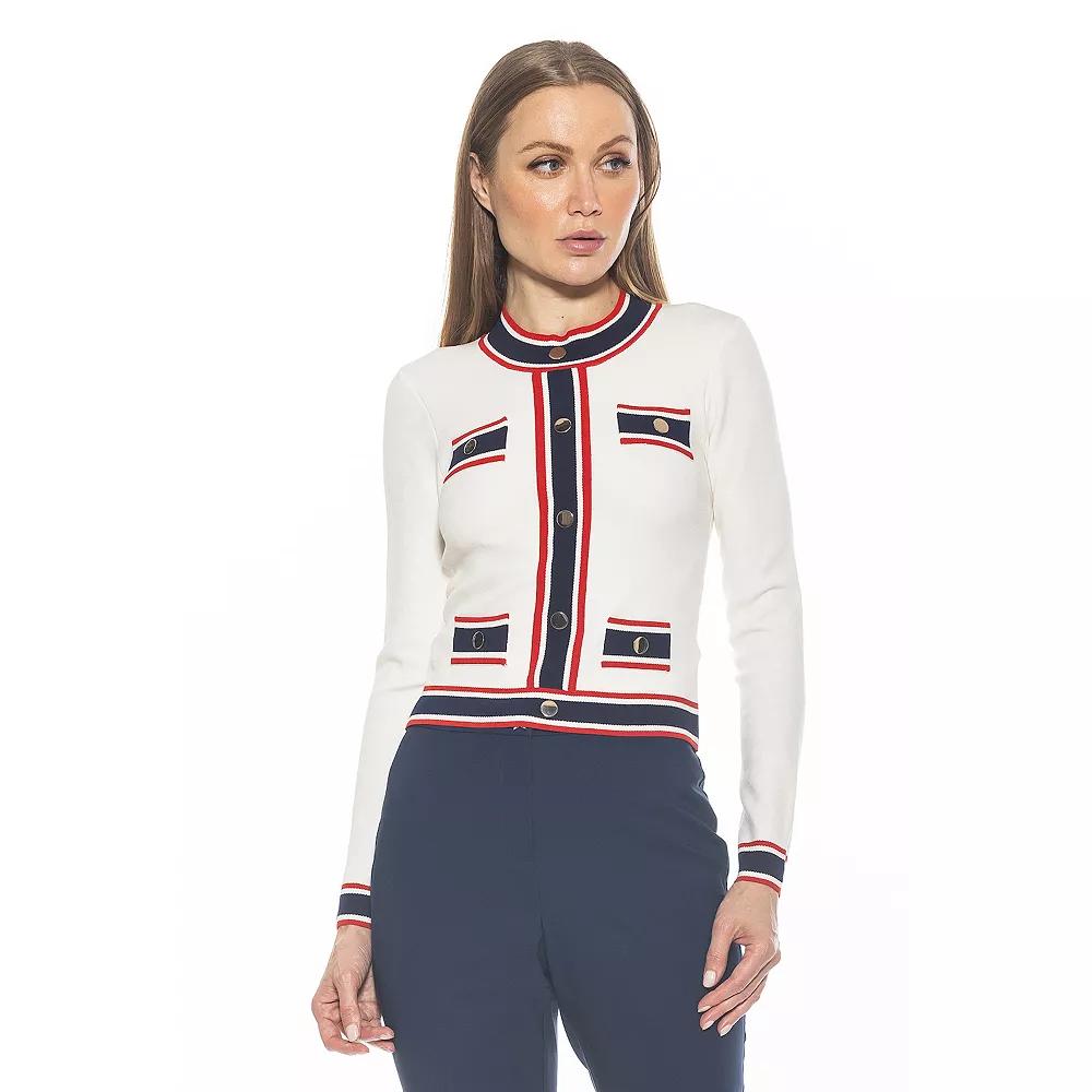 Women's ALEXIA ADMOR Kiley Long Sleeve Button Down Jacket Top,  Product Image