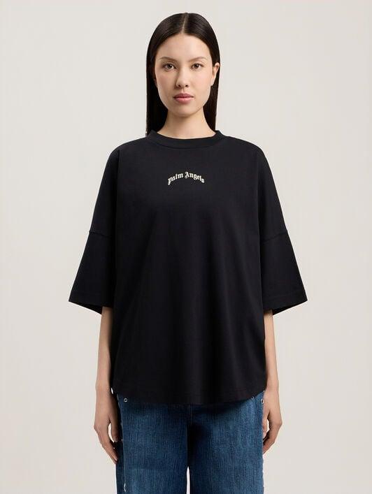 Curved Logo Over T-Shirt Product Image