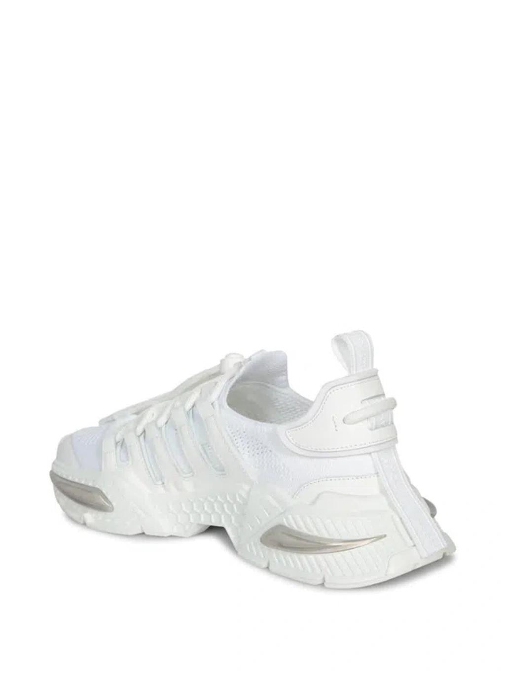 DOLCE & GABBANA White Sneakers With Modern Silhouette And Unique Lacing System Product Image