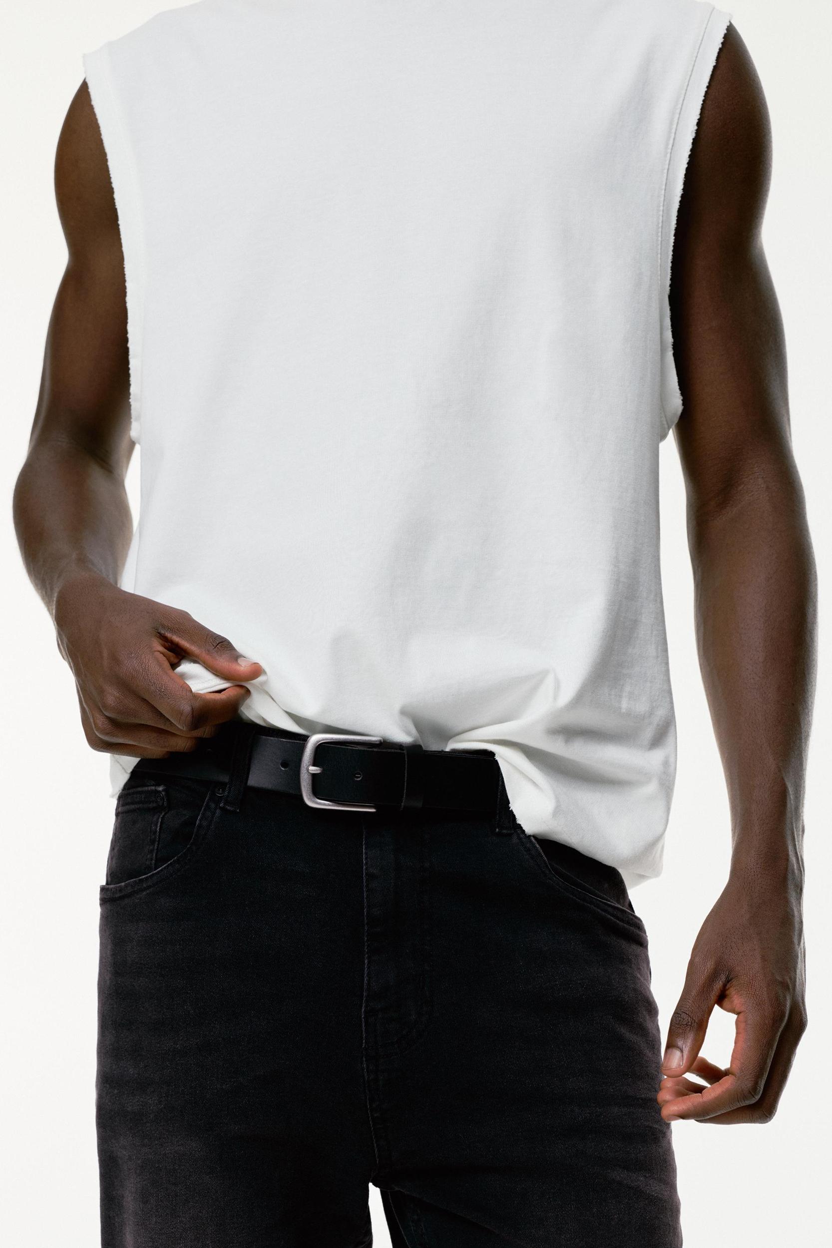 Washed carrot-fit jeans Product Image