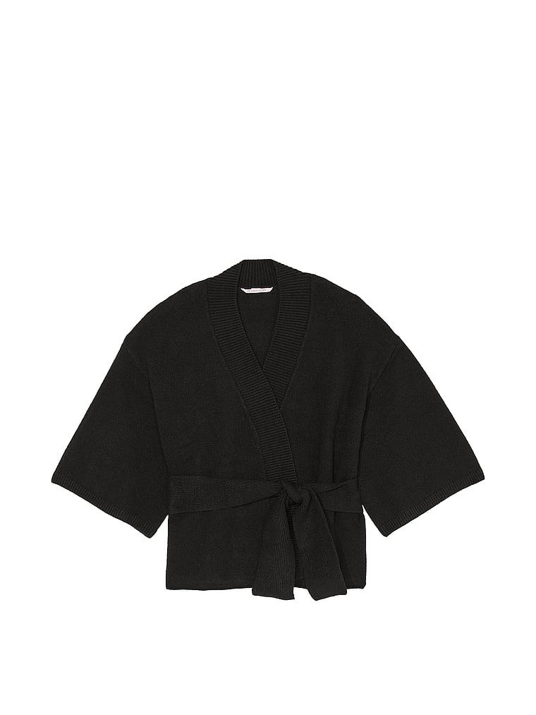 Luxe Crème Knit Wrap Sweater Product Image