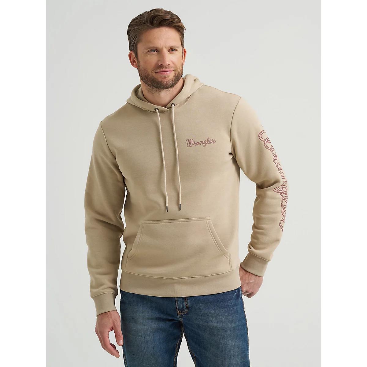 Men's Wrangler® Rope Logo Hoodie in Trench Coat Product Image
