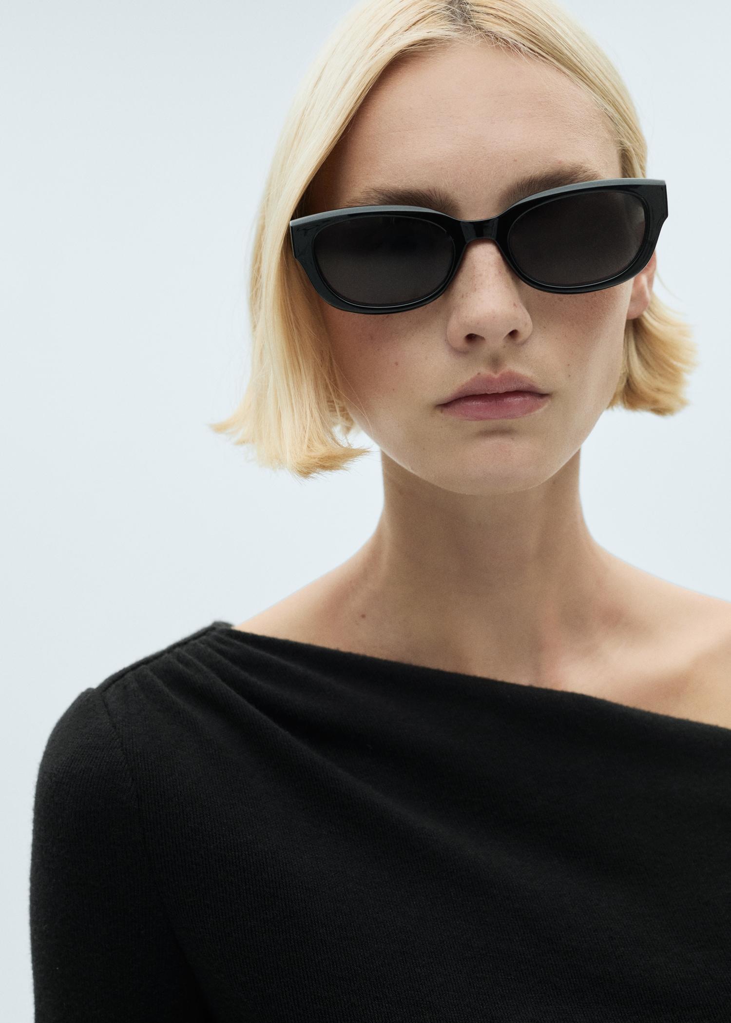 Asymmetrical combined dress - Women | MANGO USA Product Image