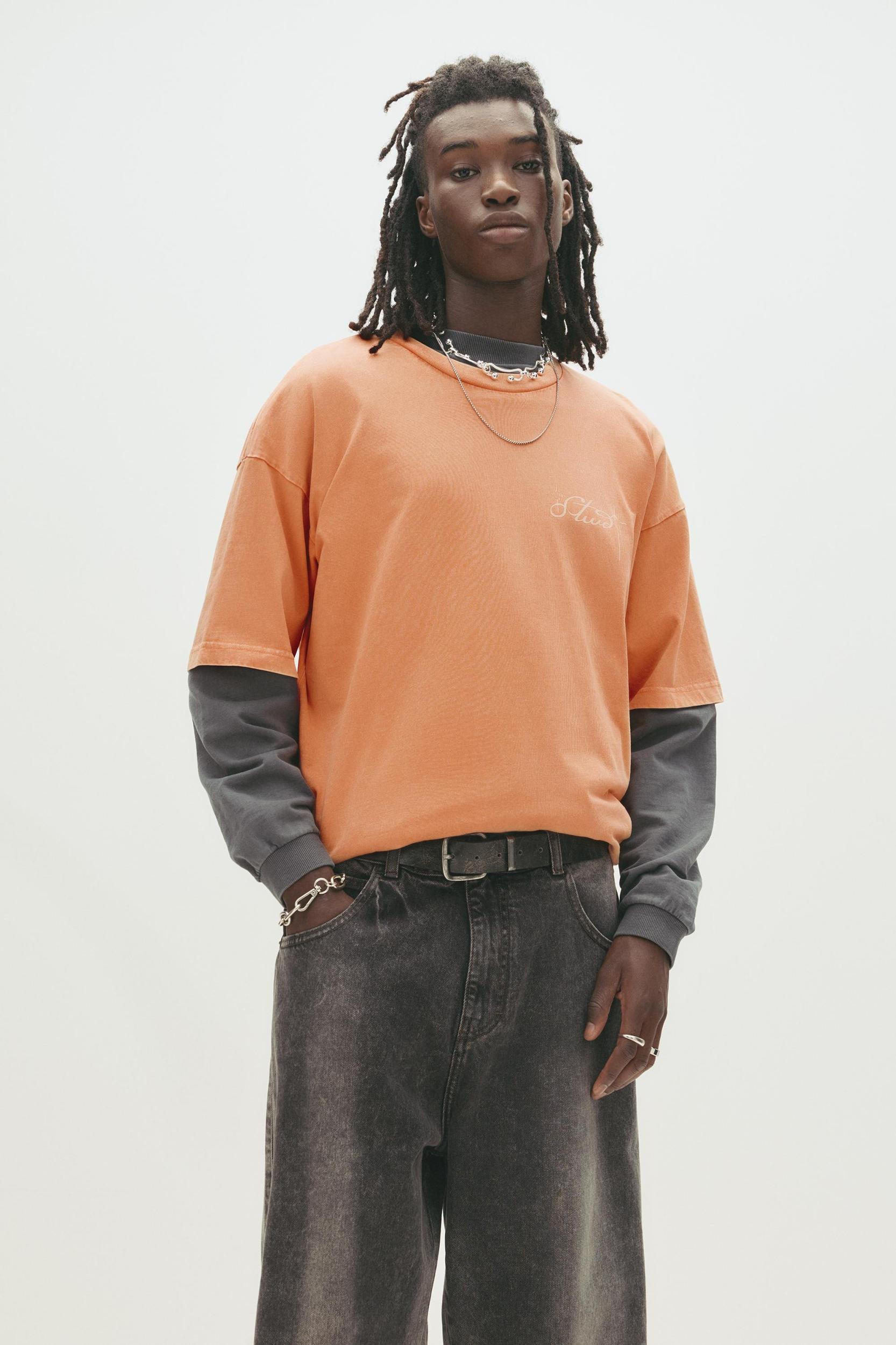 Orange STWD graphic T-shirt Product Image