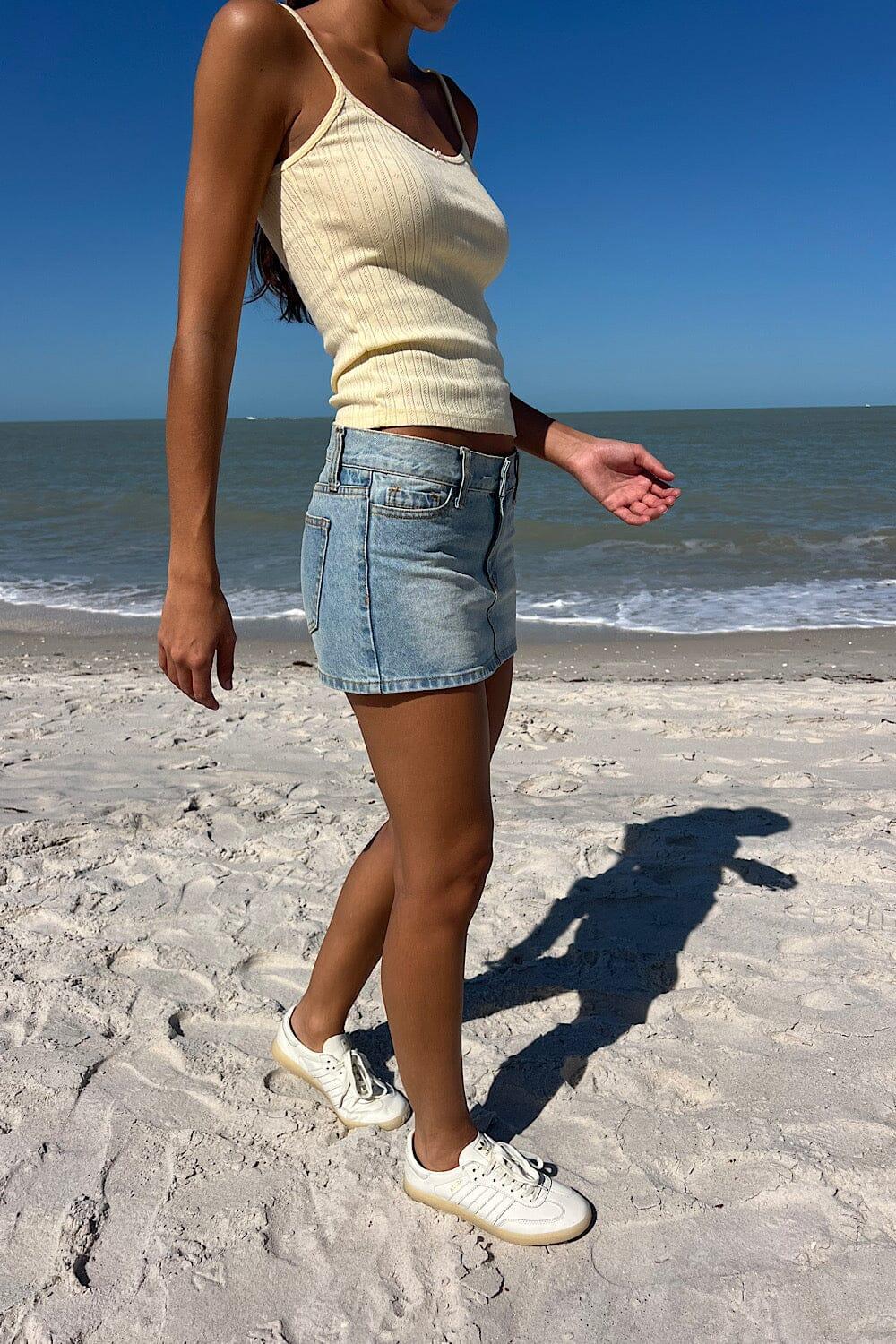 Malia Denim Mini Skirt Product Image