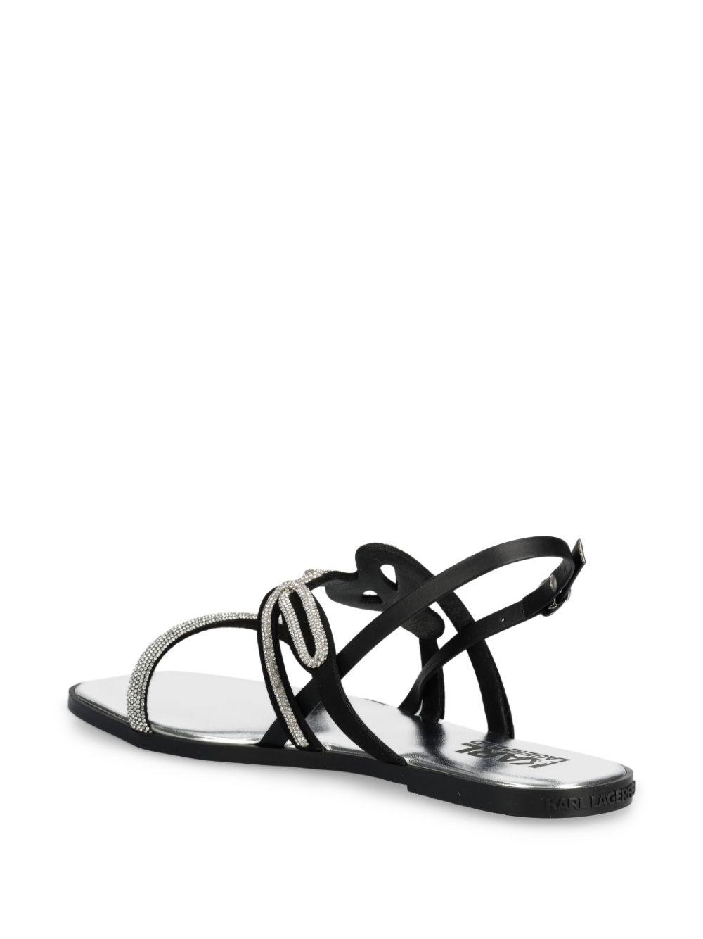 logo-lettering sandals  Product Image