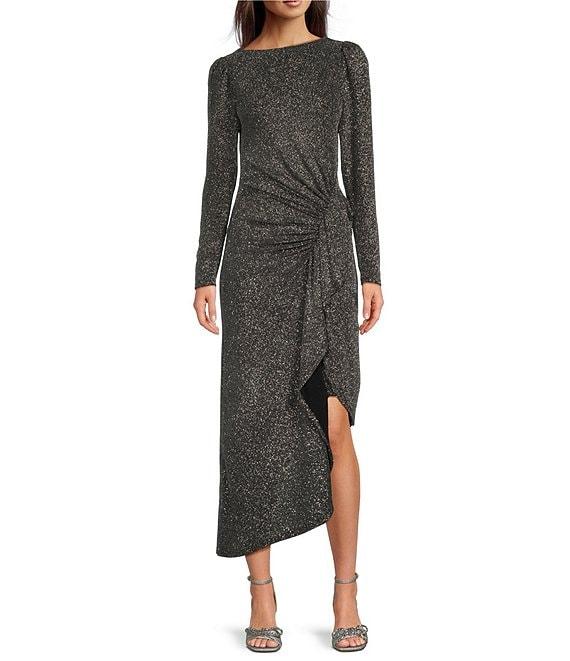 Alex Marie Pauline Long Sleeve Round Neck Dress Product Image