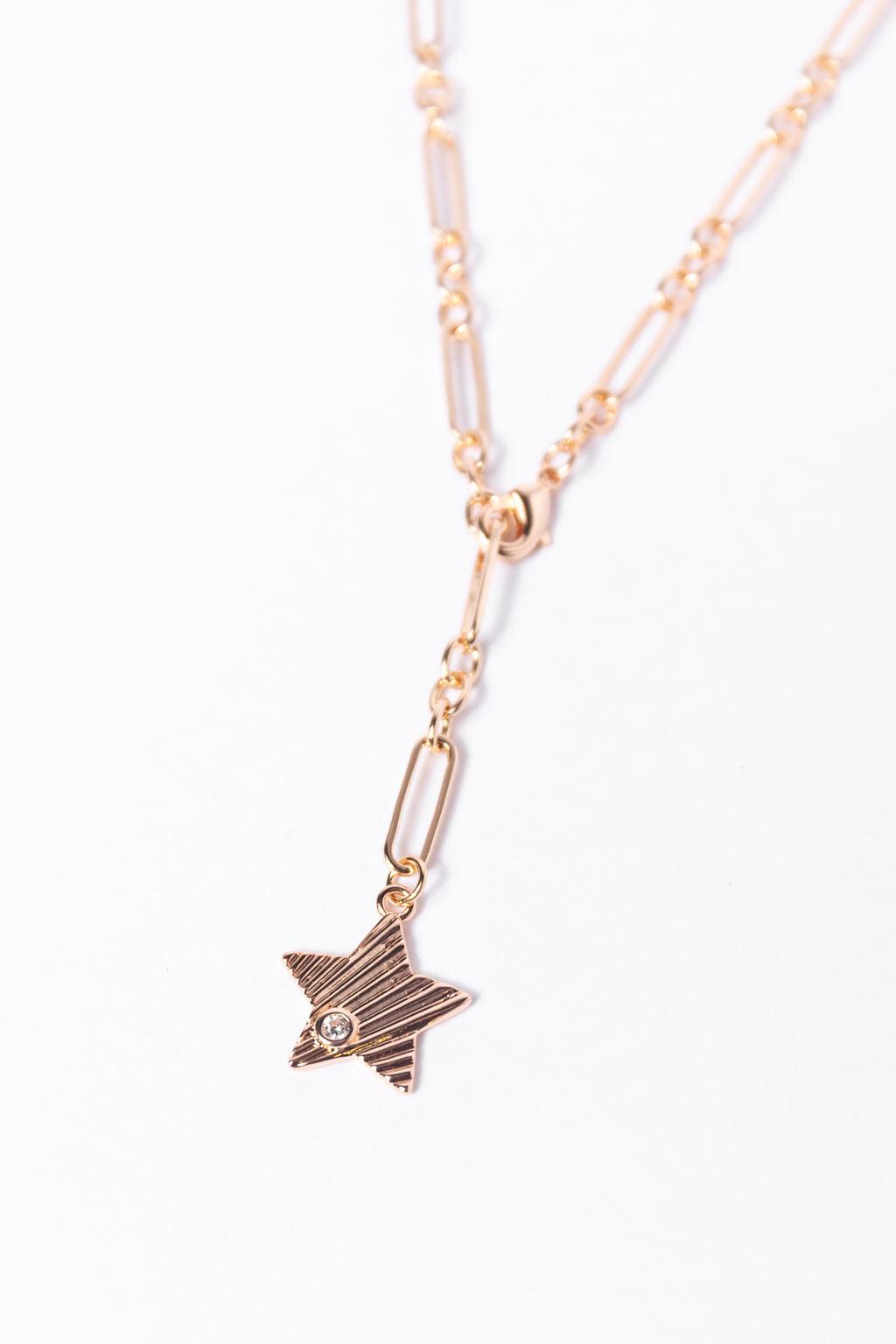 Star Dangle Gold Necklace FINAL SALE Product Image
