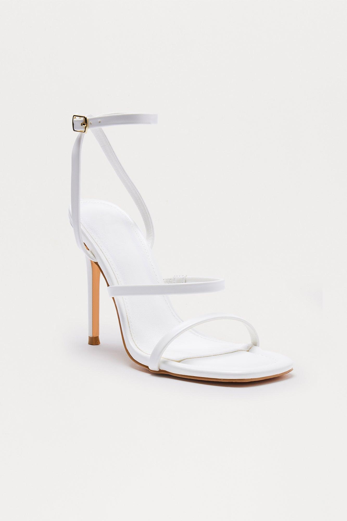 Kettner Heeled Sandals - White Product Image