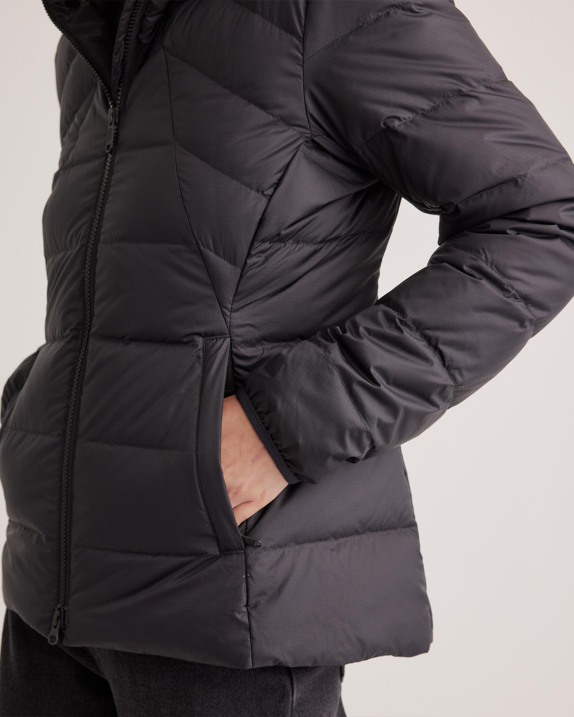 Quince | Women's Lightweight Down Packable Puffer Hooded Jacket Recycled Polyester Product Image