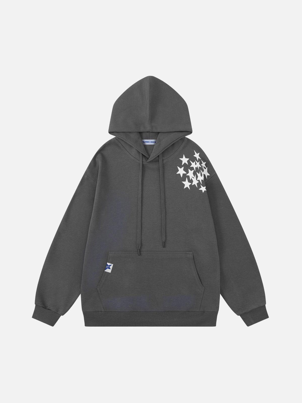 Aelfric Eden Oversized Multi Star Print Hoodie Product Image