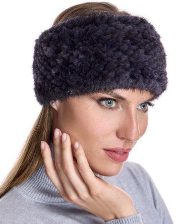 Knitted Mink Headband Product Image