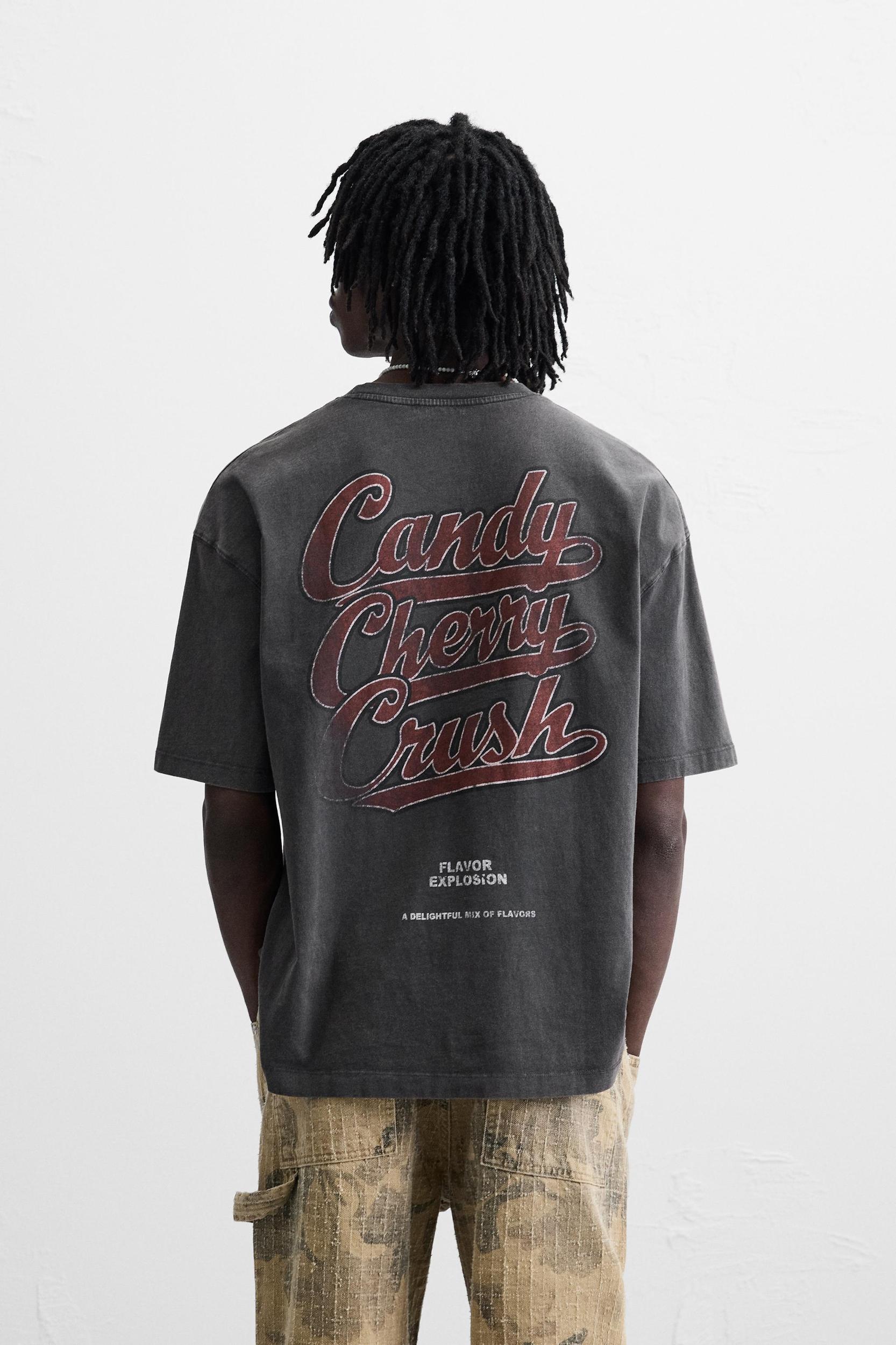 WASHED PRINTED T-SHIRT Product Image